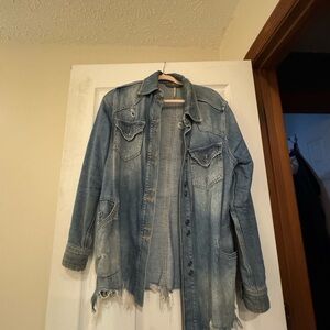 Distressed Denim Jacket